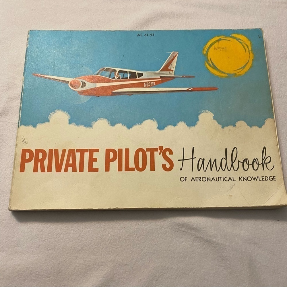 Private Pilot’s Handbook of Aeronautical knowledge 1965 edition manual​​​​​​